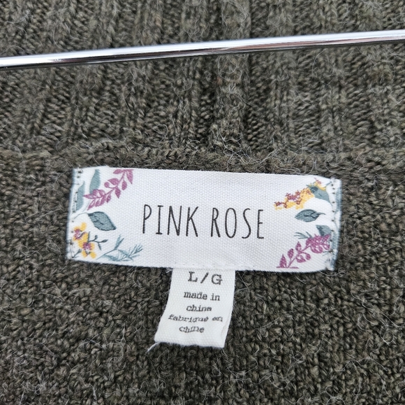 Pink Rose Knit Cardigan - Size US L - Picture 4 of 5